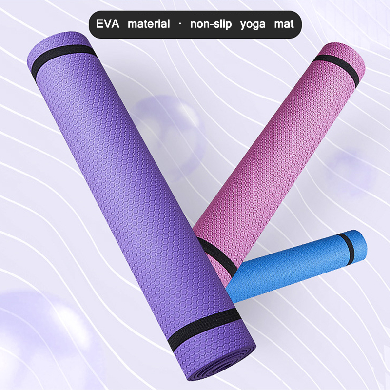 

1830*60*6mm EVA Yoga Mat Non Slip Carpet Pilates Gym Sports Exercise Pads for Beginner Fitness Environmental Gymnastics Mats, Blue