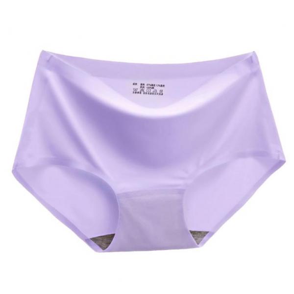 

Womens Panties Briefs Stretchy Solid Mid Rise Everyday Underwear Purple, Beige