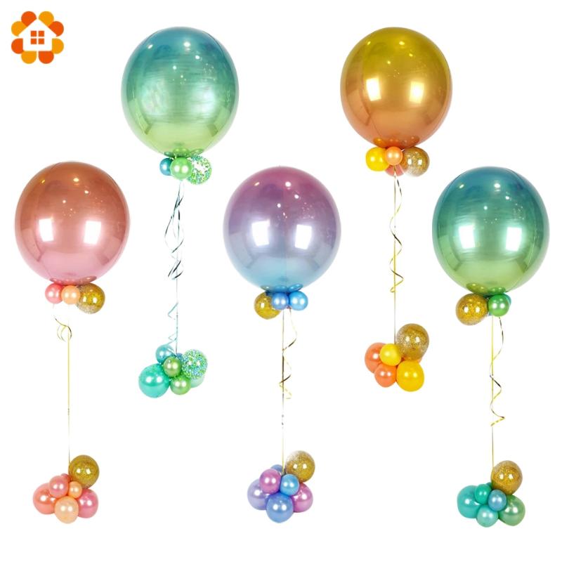 

22 Inch Gradient Helium Balloon Birthday Wedding Party Decoration 4D Disco Balloons Baby Shower Celebration Supplies Air Globe