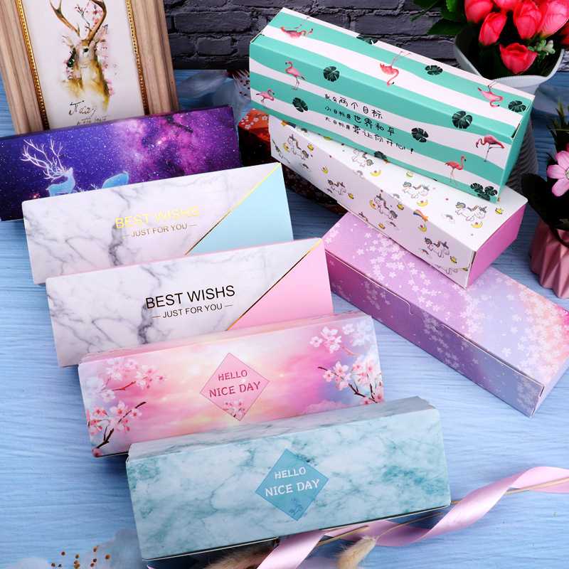 

10pcs Color Printing Paper Gift Box Marble pattern Wedding Birthday Party Cake Packaging Candy Chocolate Biscuit Boxes