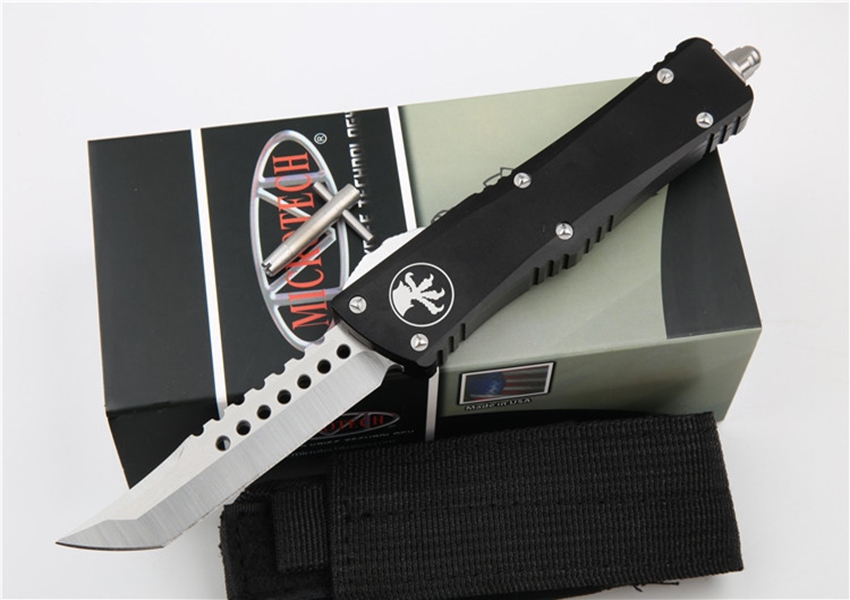 

3 Style Automatic Microtech troodon knife double action Tactical knives carbide class breaker pocket knife aluminum handle auto EDC tools