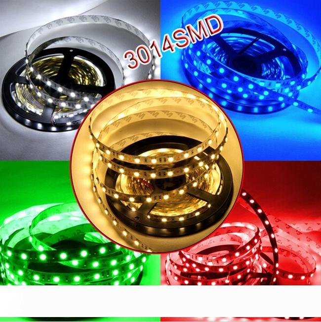 

edison2011 100m 3014 led flexible strip 12v dc ribbon tape home decoration lighting waterproof 5m 60leds m 300led smd 8mm width