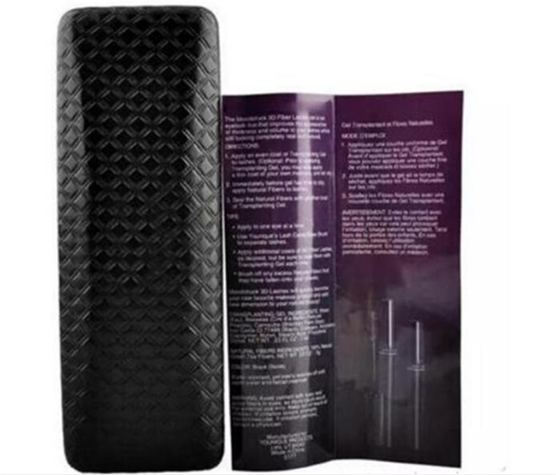 

Hot sale 5103 version 3D Mascara Waterproof Double Mascara 3D FIBER LASHES Set Makeup Eyelash 1set=2pcs+box, Black