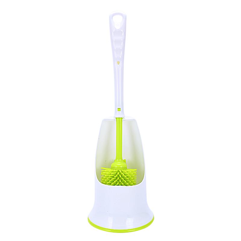 

42*13 cm Two Color Double-sided Soft Nano Brush Bathroom Toilet Brush Silicone Soft Hair Cleaning Cleaning Tool, White