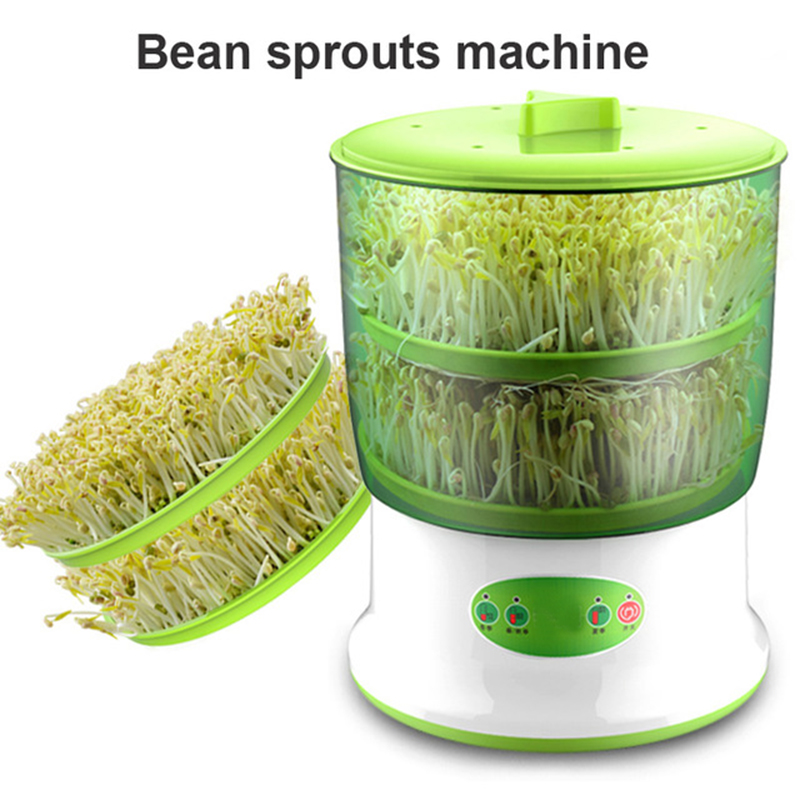 

220V Home Use Intelligence Bean Sprouts Machine Large Capacity Thermostat Green Seeds Growing Automatic Bean Sprout Machine