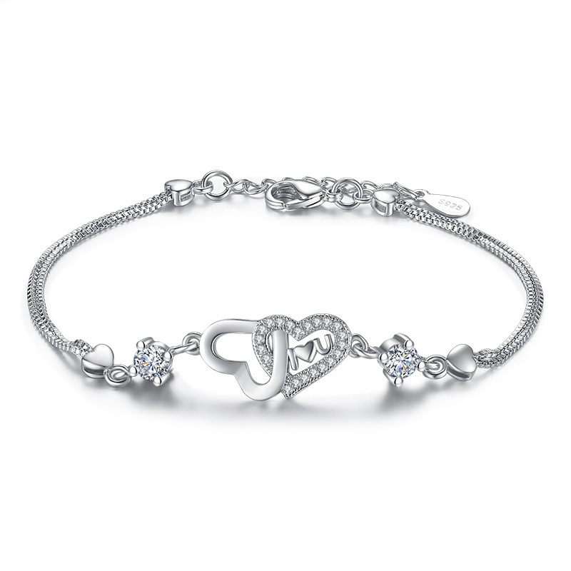 

Heart Yao bracelet temperament simple zircon jewelry