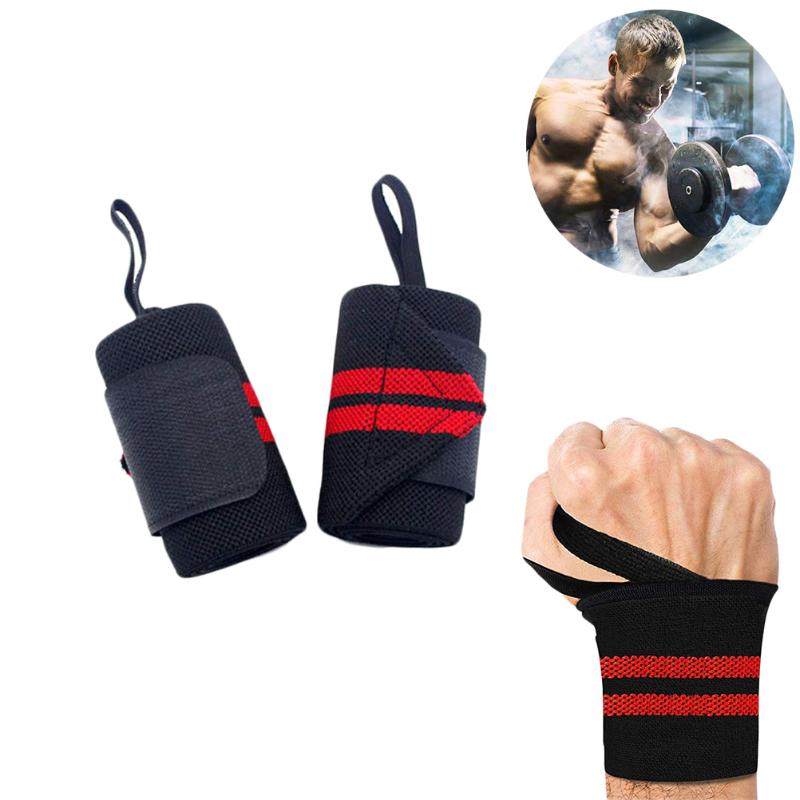 

1Pair Wrist Protector Sport Wrist Band Support Band For Bodybuilding Fitness Gymnastics Crossfit, Yellow