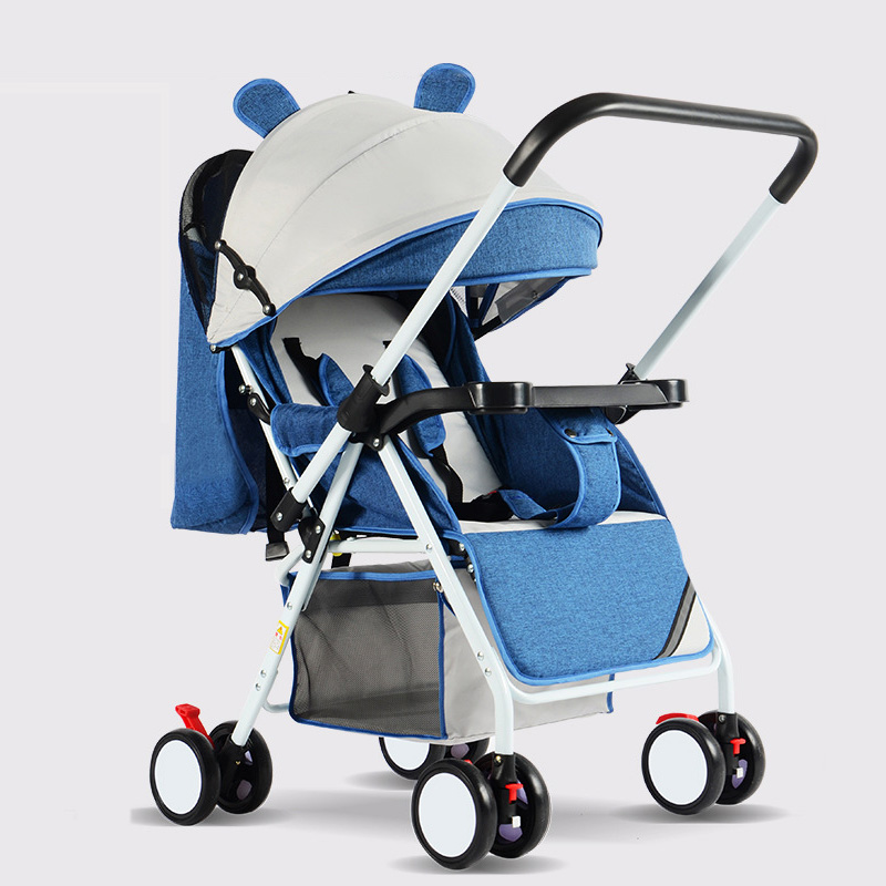 

Portable Baby Stroller Folding Baby Carriage Ultra Lightweight and Convenient Can Sit Lie Simple Child Mini Four Wheel Cart