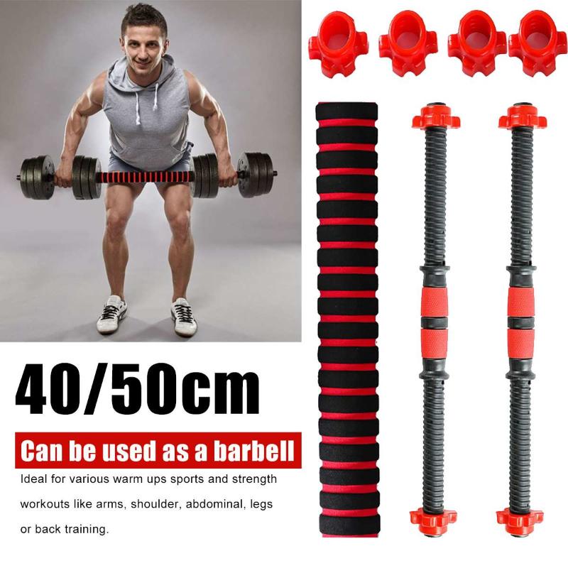 

2pcs 50cm Universal Dumbbells Steel Dumbbell Bars Gym Barbells Strength Training Workout Dumbbell Accessories Fitness Equipment, Blue