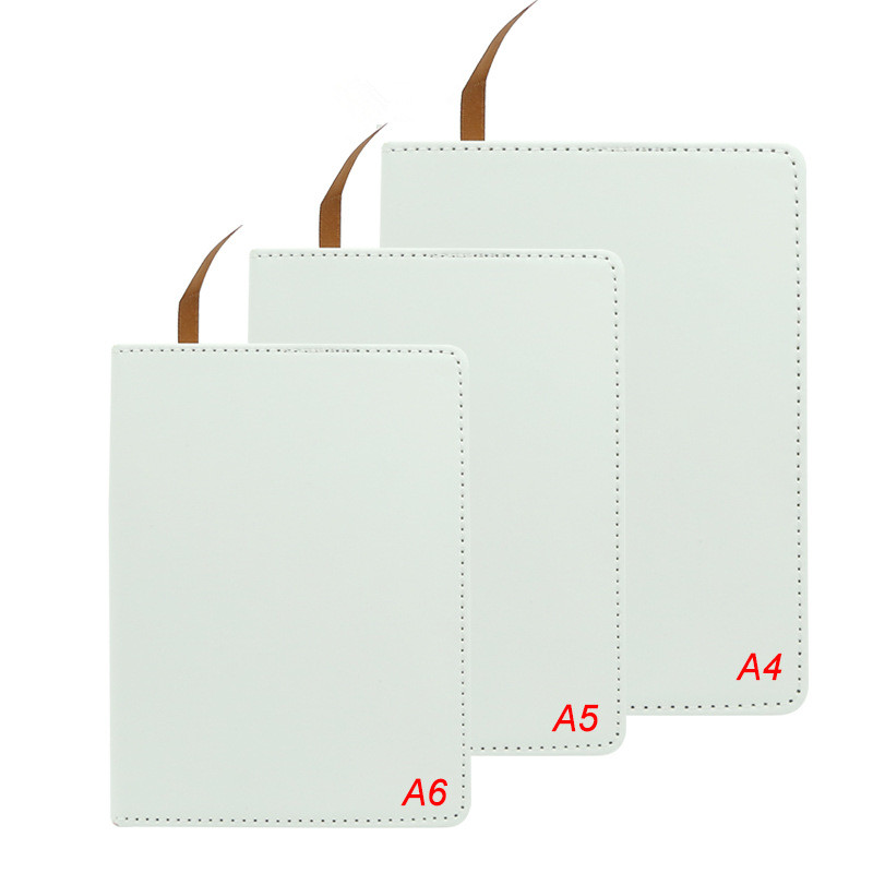 

Sublimation Notebook A4 A5 A6 DIY Blank Notebook Customized Faux Leather Notebooks Heat Transfer Printing A12