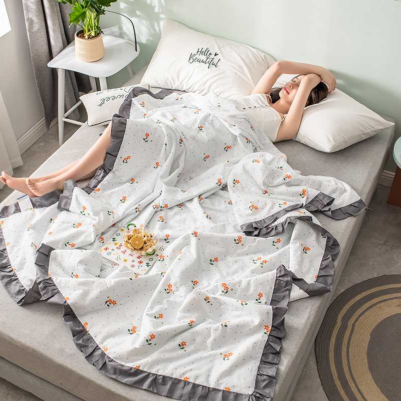 

Lightweight Thin Home Summer Quilt Soft Breathable Air-conditioning Quilt Multipurpose Adult Children Sofa Bed Blanket, Model 8