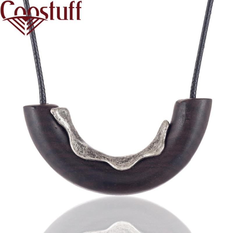 

Women's Sandalwood Necklace With Arc Pendants Necklaces&Pendants Vintage Jewelry Wholesale Massive Large Decoration Accessories