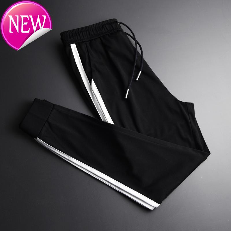 

bilateral luxury Men's running legs, informal popular shorts, broadband big 3XL, Black kh k1711