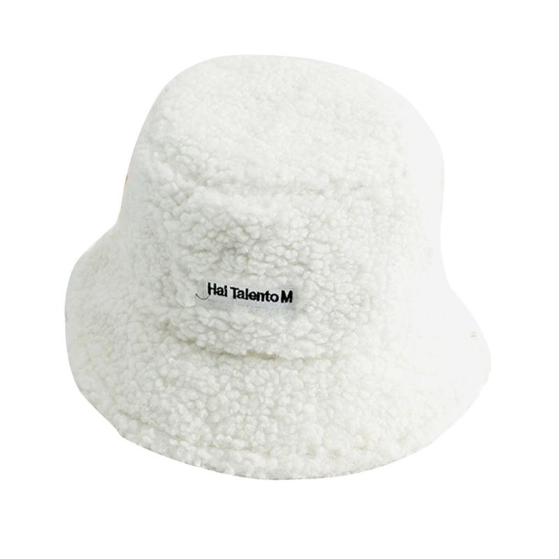 

Faux Fur Bucket Hat For Women Girl Fashion Solid Thickened Soft Warm Fishing Cap Outdoor Lady Plush Fluffy Flat Hat 2020, Khaki