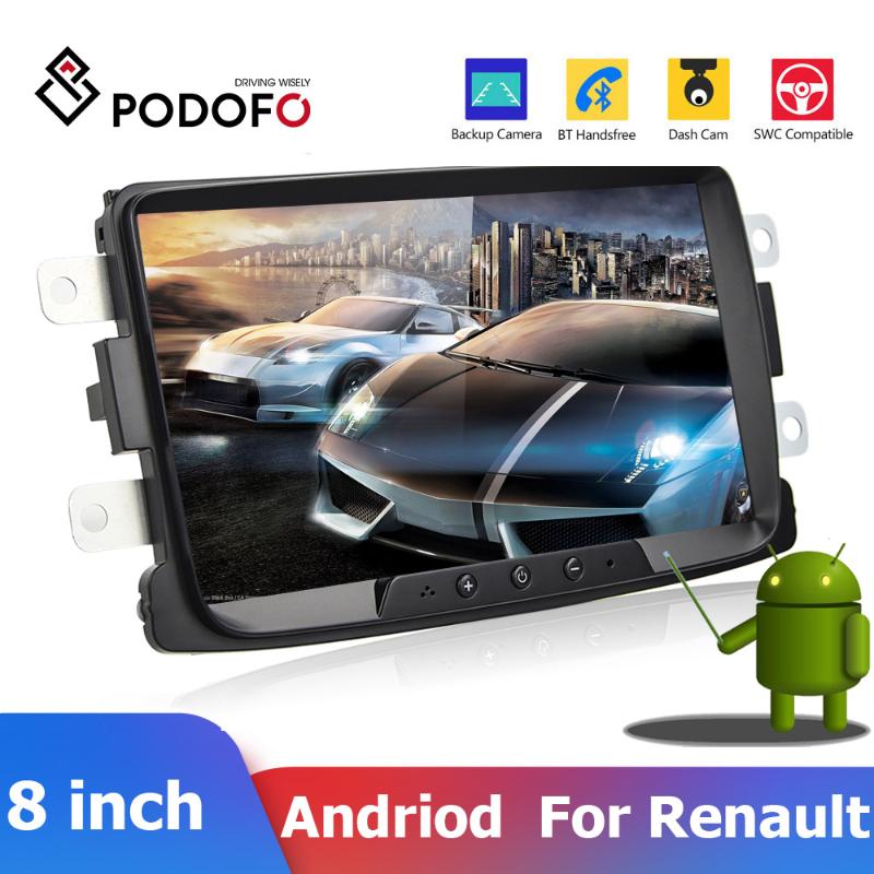 

Podofo 2 Din Car Radio 8'' Android Car Multimedia Player GPS Wifi Mirrorlink For Sandero Duste Logan Dokker Autoradio