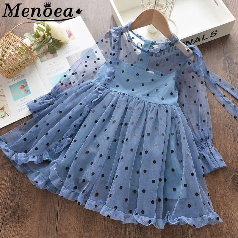 

Menoea Children Princess Dress 2020 Summer Children Sleeveless Dots Clothes Dress Kids Clothing For Girls Dresses, Ax1376 beige