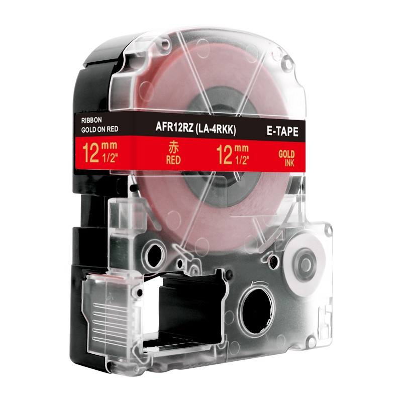 

silky ribbon tape SFR12 compatible 12mm color label tape LK-4 for Epsons label printers promotion