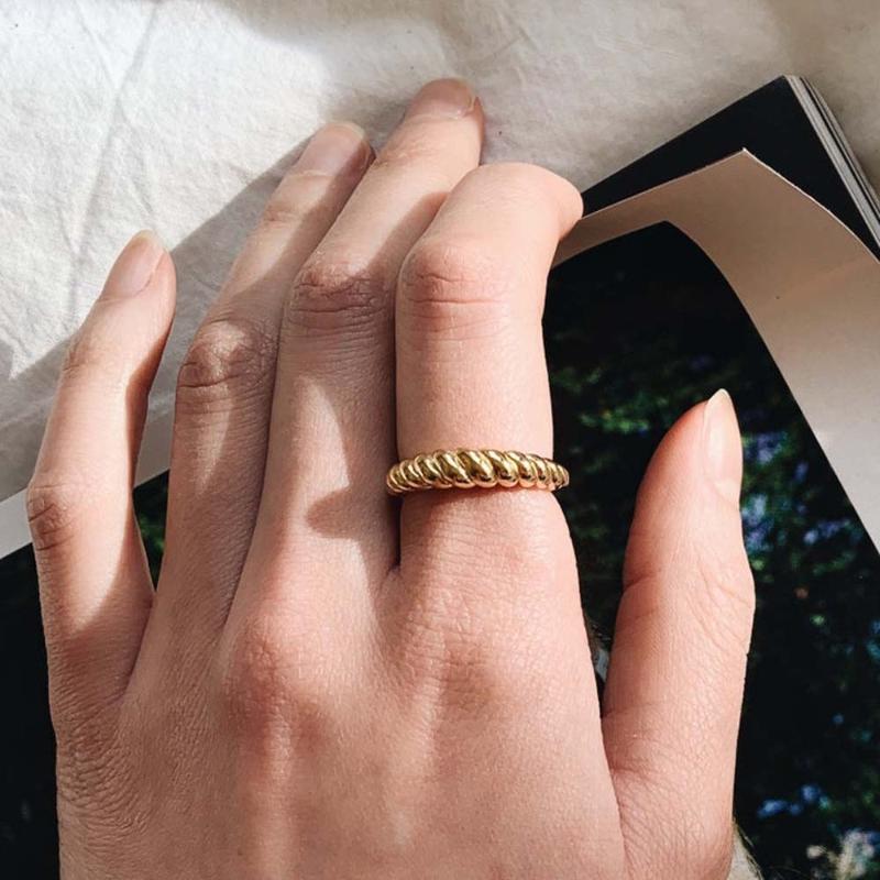 

2020 New style gold silver color open adjusted finger ring for women fashion high polishing high quality party jewelry Wholesale