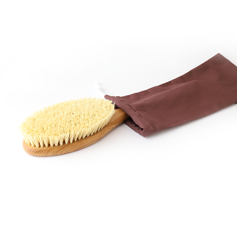 

Men Boar Hair Bristle Beard Mustache Brush Palm Soft Round Wood Handle Wave Brush Hair Beard Comb