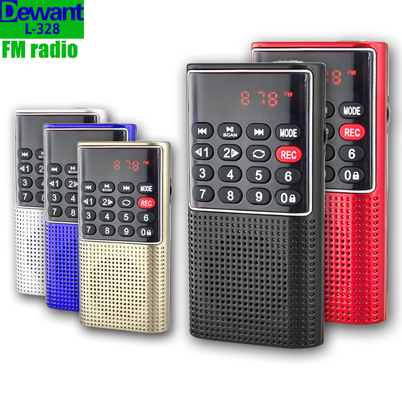 

Free shipping L-328 mini portable pocket FM auto scan radio music audio MP3 player outdoor small speaker with voice recorder