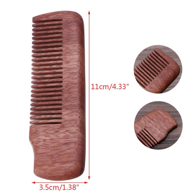 

1Pc Boutique Wood Comb Travel Portable Handle Comb Pocket Hair Combs