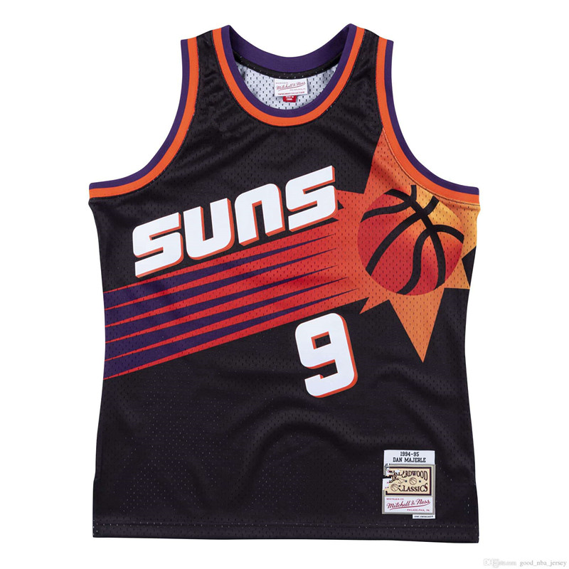 

Men Phoenix Suns Dan Majerle Navy Alternate 1994-95 Authentic Jersey, Gold