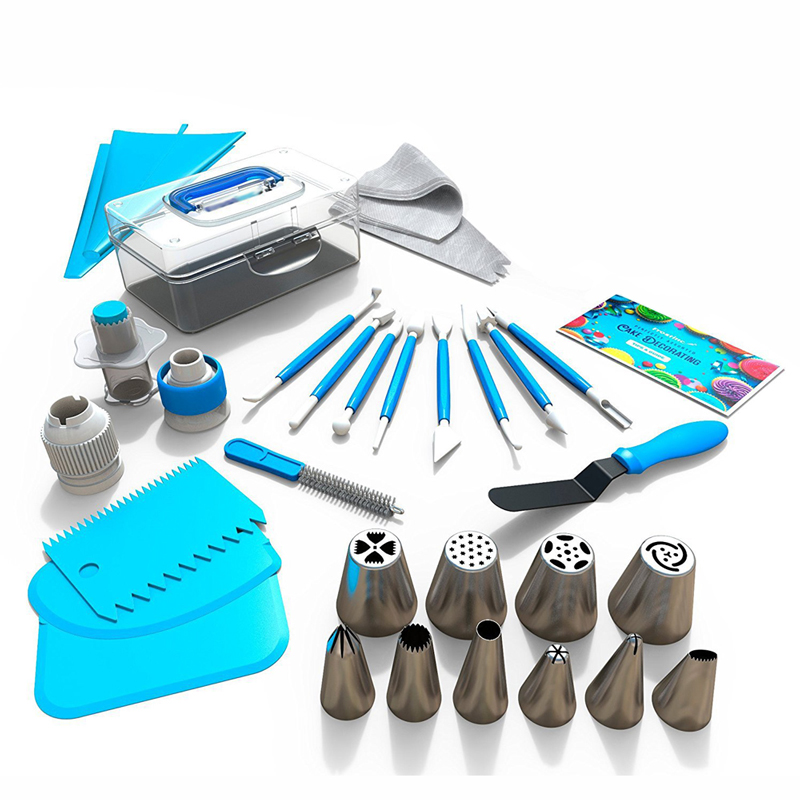 

Baking Tools Pastry Nozzles Cake Decorating Set Stainless Steel Cream Bakeware Cupcake Cake Decorating DIY Pastry Nozzles 40pcs