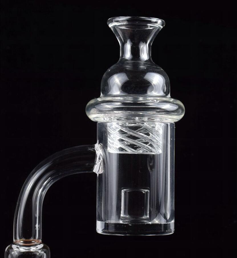 

Newest 25mm Flat Top Core Reactor 45&90 Degrees Quartz Banger Gavel Nail With Spinning Cyclone Carb Cap For Oil Rig Glass Water Pipes