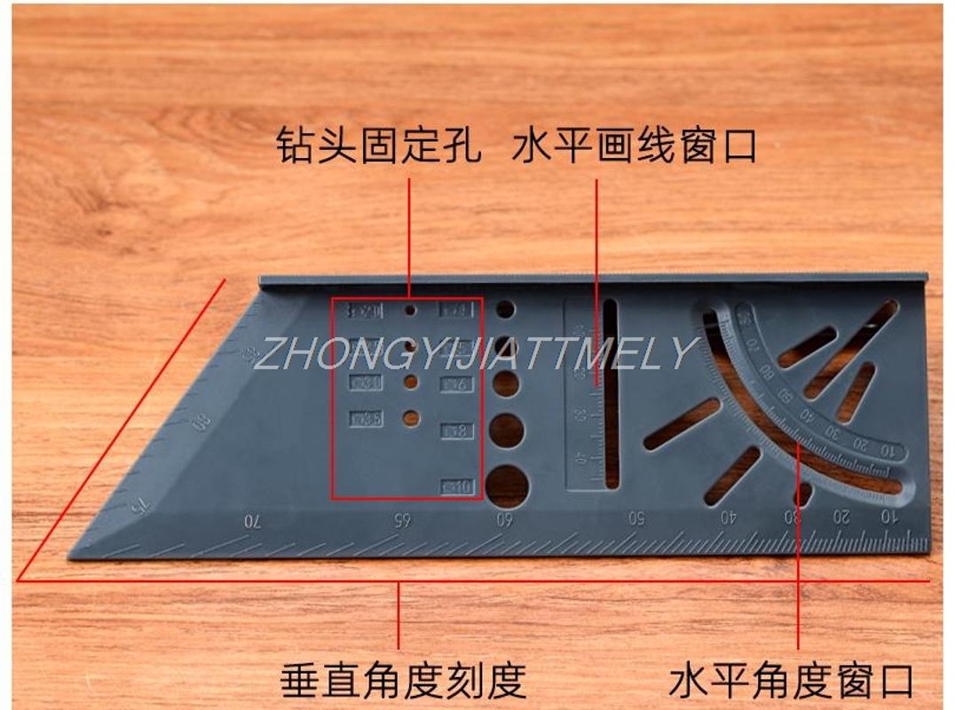 

Line ruler, 45-degree ruler, 90-degree line carpentry angle multi-function carpentry tools