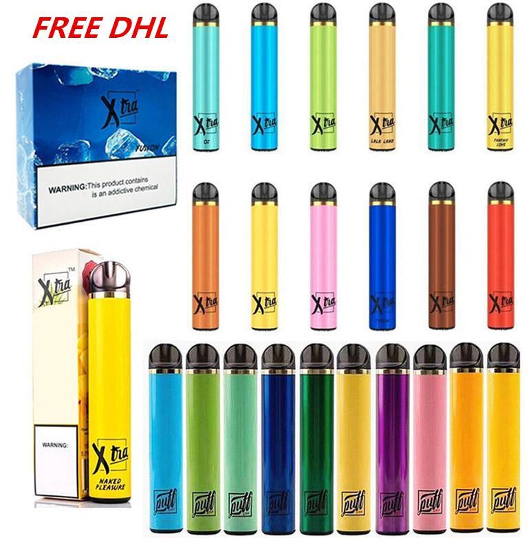 

Newest Puff Xtra & Xtra Disposable Device Pod Kit 1500 Puffs Pre-filled 5.0ml Cartridge Battery Vape Empty Pen VS puff bar Plus Flow