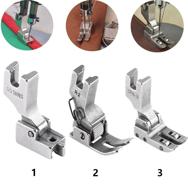 

PVC Leather DIY flat-seaming presser Feet set sewing machine ROLLER FOOT Bearing Wheel Presser Feet Industrial Sewing Machines