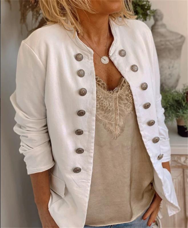 

Women Female Coat Casual Long Sleeve Jacket Casual Outwear Coats Jackets Top, As pic