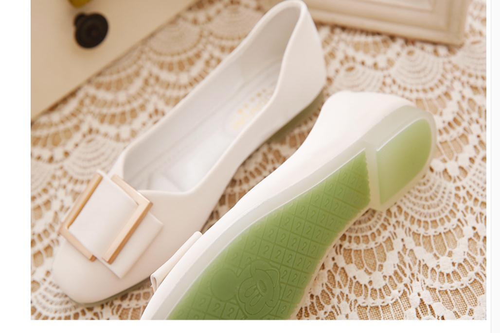 

2020 Spring and Autumn with New style fashion flat bottom Square head bowknot Women's shoes@NM38, Beige
