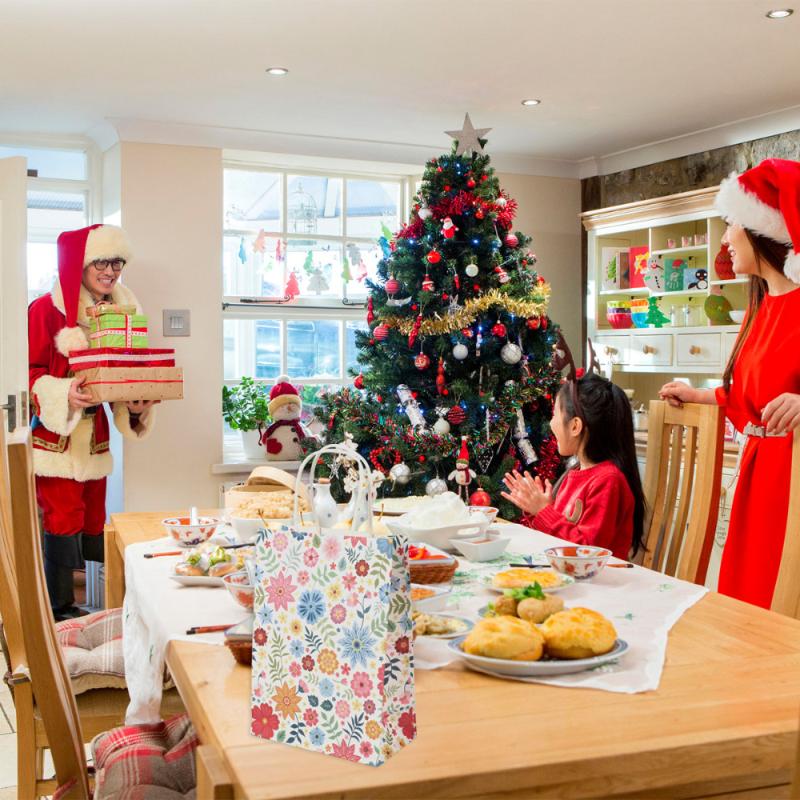 

15 Pcs Creative Cartoon Gift Packaging Paper Bags with Handles