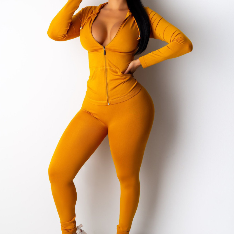 

Spring Autumn Women' Tracksuits 2Piece Pants Set Hoodie Sweatshirt + Sports Pants Leggings Sportswear Activewear Jogger Set