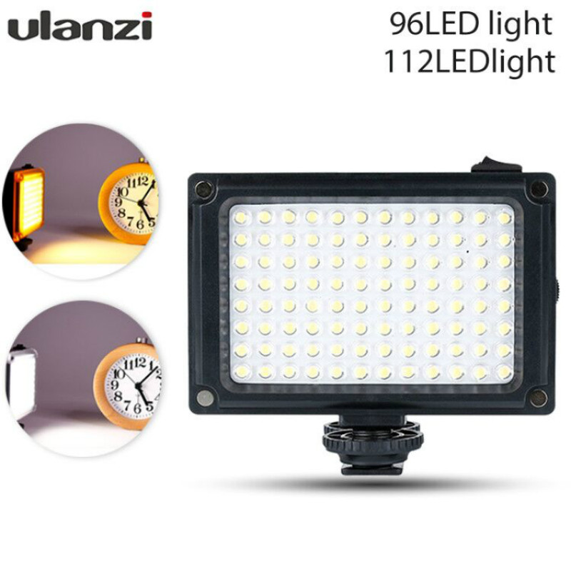 

Ulanzi 96/112 DSLR LED Video Light On Camera Photo Studio Lighting for Pentax Fill Light Camcorder DV DSLR phot