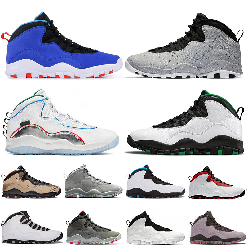 

2020 New Wings Seattle 10 10s Mens Basketball Shoes Desert Camo Tinker Westbrook Cement Steel Grey Powder Blue Women Trainers Sneaker, White;red
