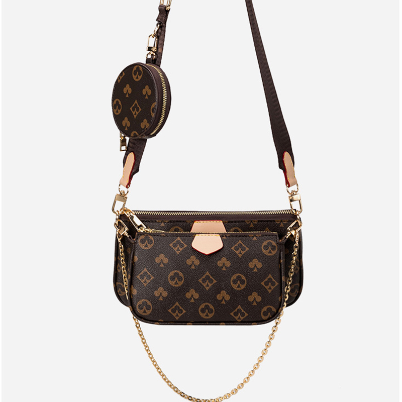 

Fashion Brand Designer 3-IN-1 Womens Shoulder Bag Handbag Tote PU Leather Floar Crossbody Handbag Tote Clutch New Clutch Totes