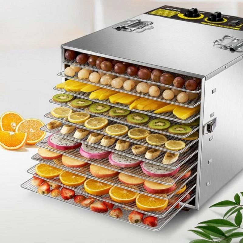 

Dehydrators Stainless Steel for Home Dried Fruit Machine Fruit and Vegetable Dehydration Air Dryer Pet 10 Layers Dryer