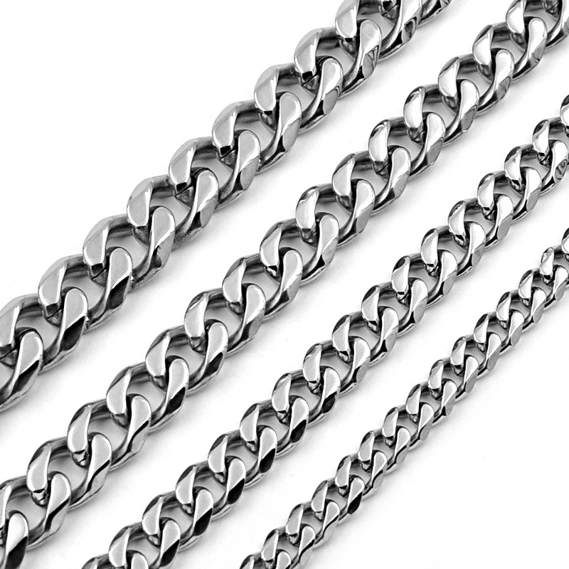 

BC Men's Chain Bracelet Bangle Gold Titanium Steel Metal Free Shipping Chunky Minimalist Rapper