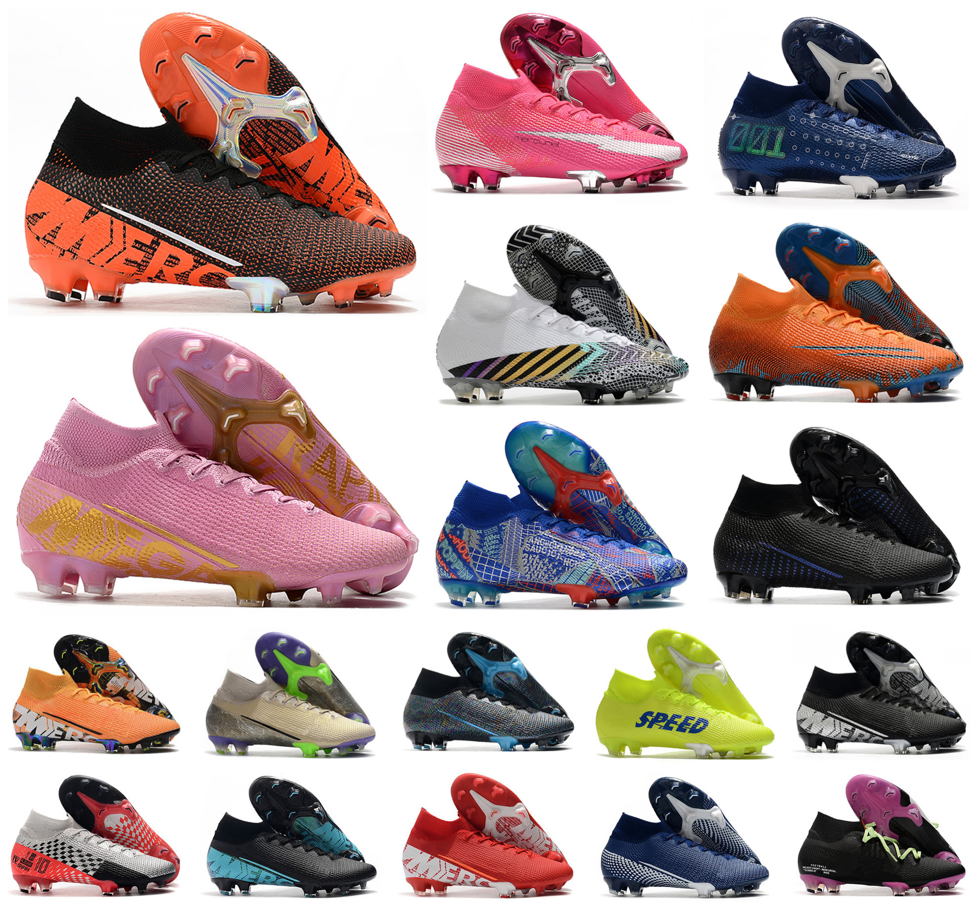 

2021 Superfly 7 Elite SE FG VII 360 MDS 001 003 CR7 Ronaldo Neymar Mens Women Boys Soccer Boots Shoes Football Cleats Size 39-45, 2 men fg