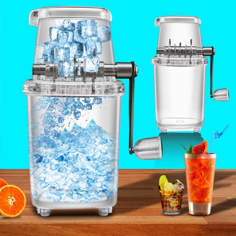 

Home Manual Ice Crusher Multi-function Hand Shaved Ice Machine Chopper Kitchen Bar Blenders Tools