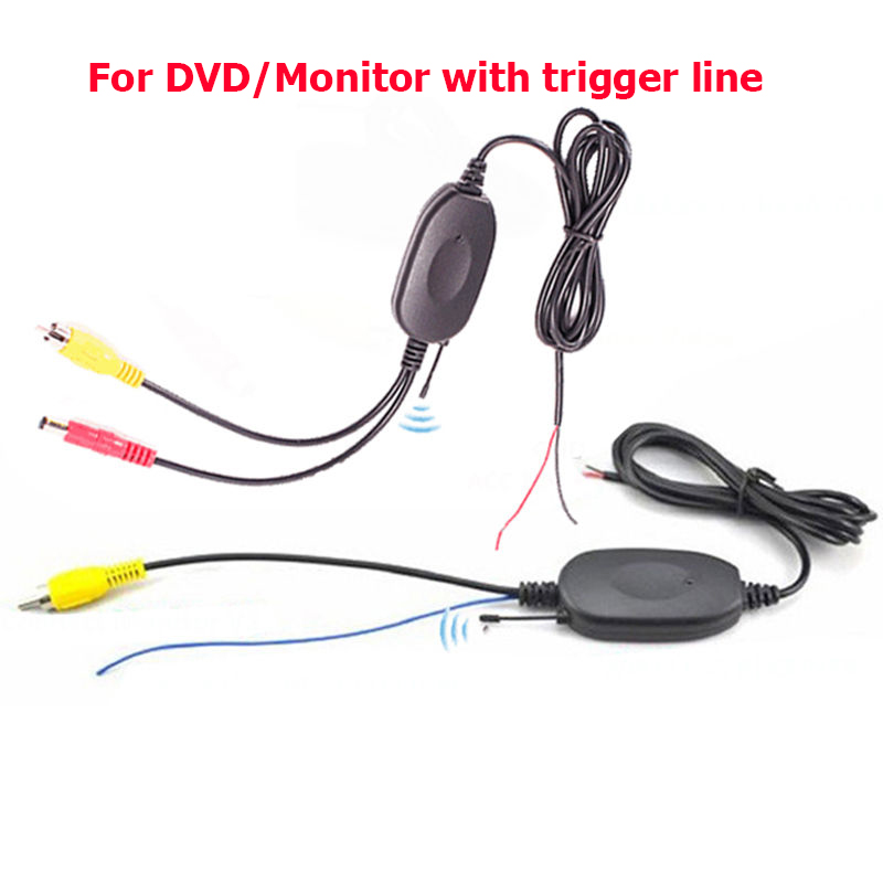 

2.4Ghz Wireless RCA Video Transmitter Receiver Kit for Car DVD Monitor Rear View CCD Reverse Backup Camera