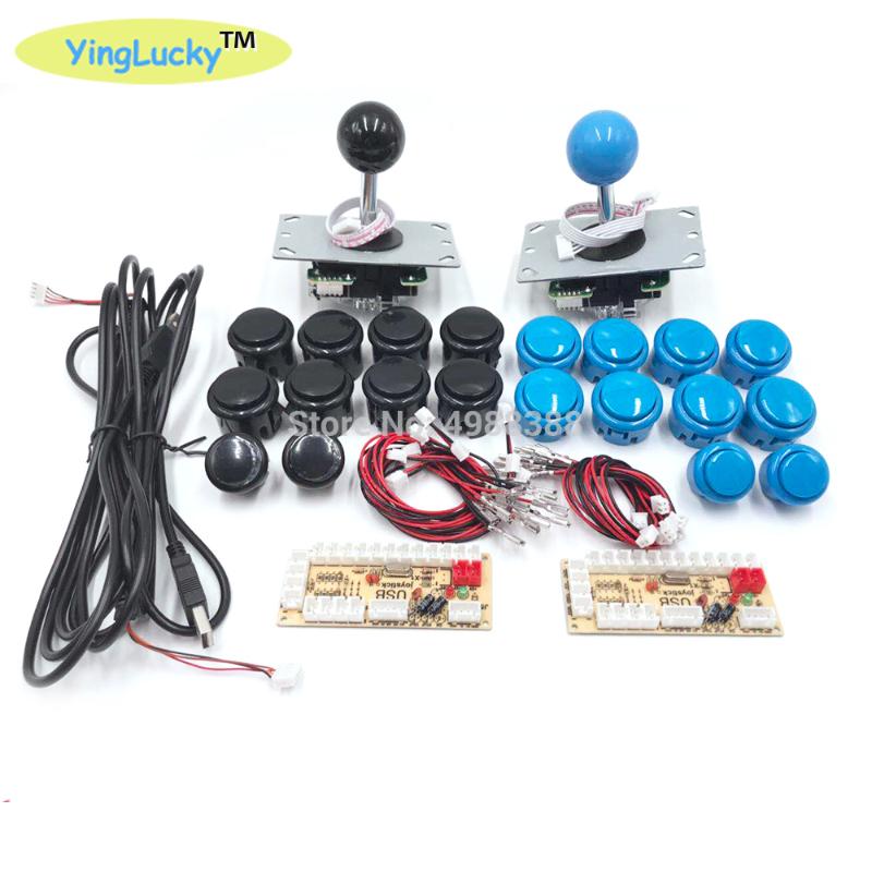 

Arcade Joystick DIY Kit Zero Delay Arcade DIY Kit USB Encoder To PC Sanwa Joystick and Push Buttons For Mame