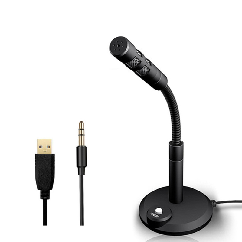 

Button Switch USB Wired Computer Microphone Desktop Business Office Microphone