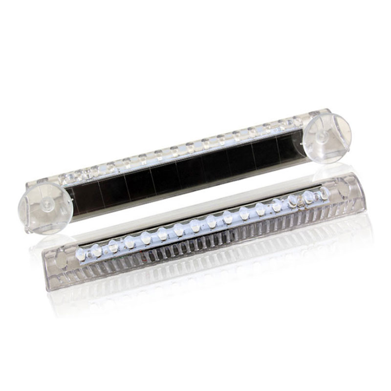 

auto Universal accessories Anti-collision warning light 16LED color Solar Windshield Review-Mirro Warning Light, As pic