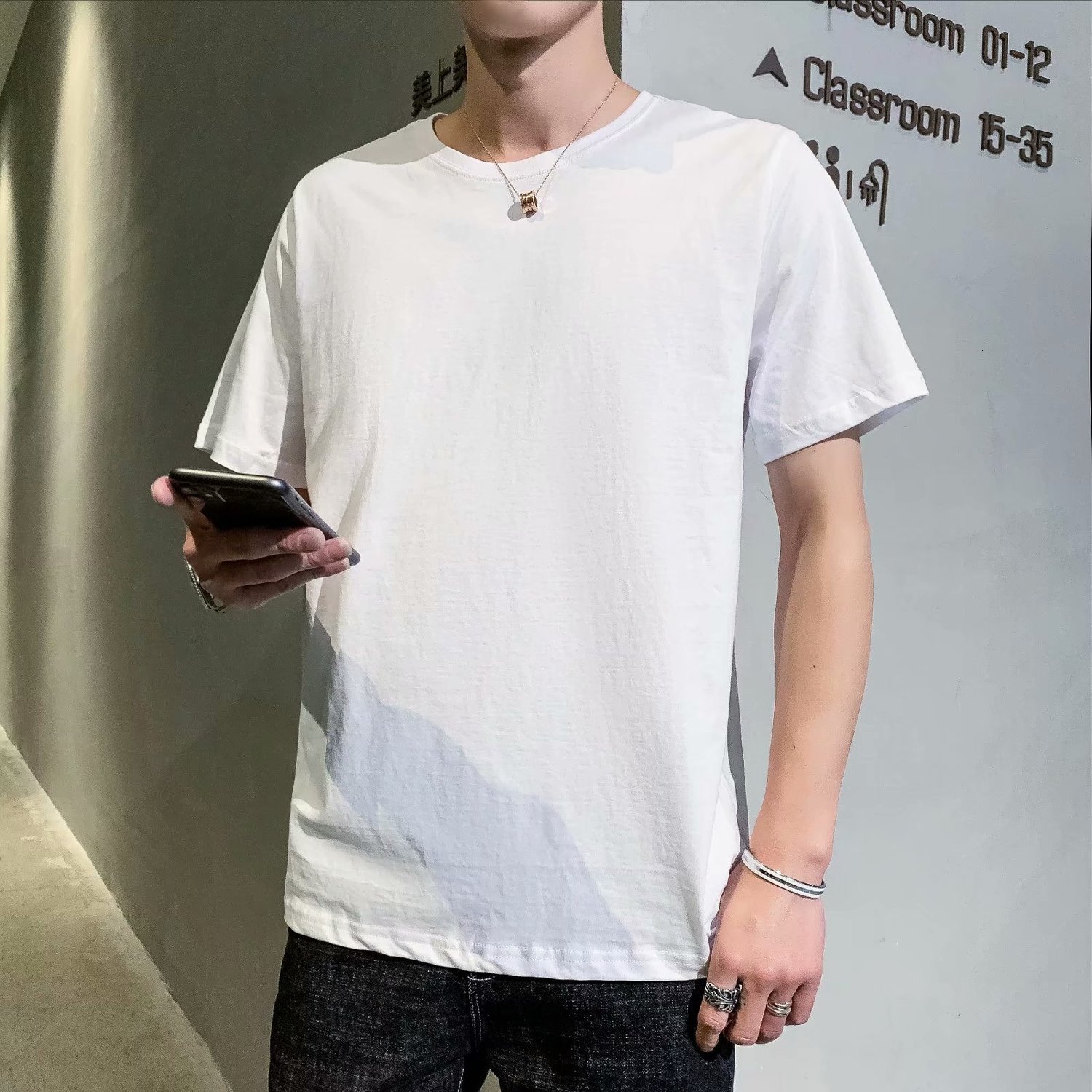 

Men's clothing 2020 Summer new super popular ins casual men's trendy short-sleeved T-shirt