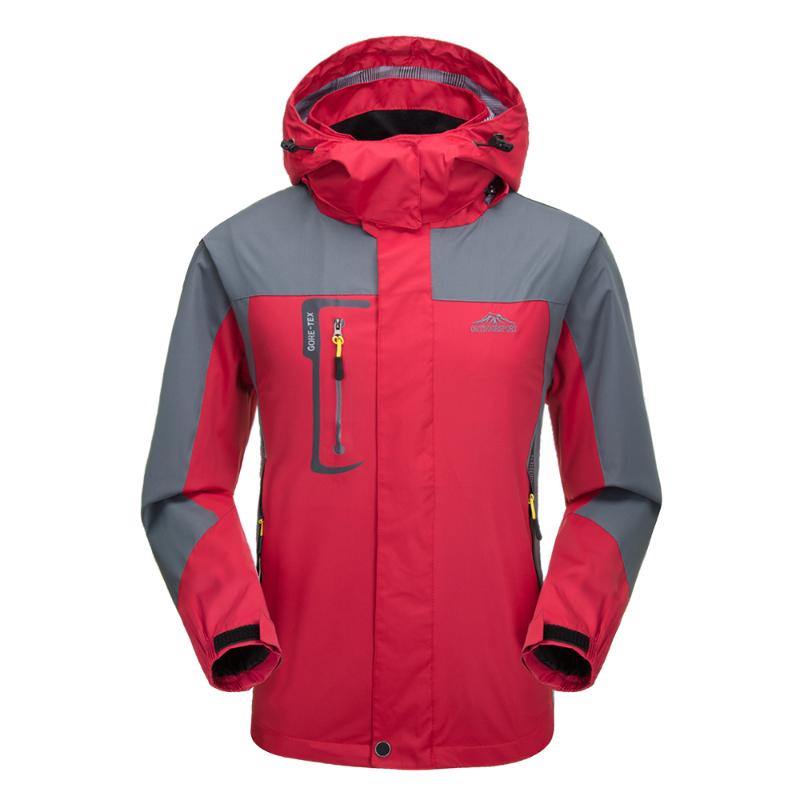 

Cycling Waterproof Jacket Windproof Raincoat Sportswear Outdoor Hiking Traveling Cycling Sports Hooded Coat for Men, Blue