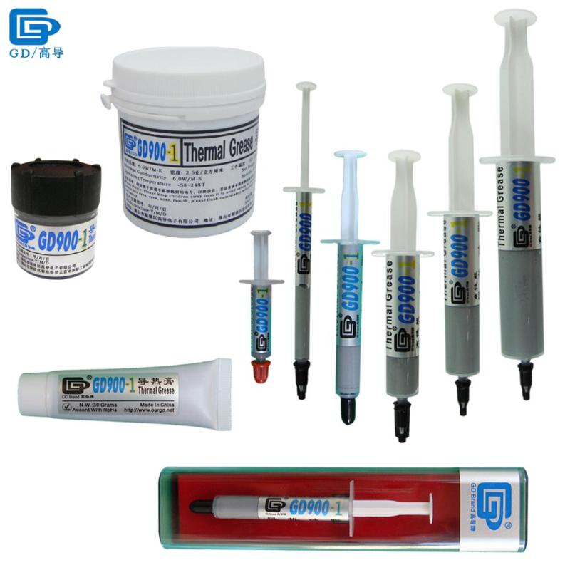 

GD900-1 Thermal Conductive Grease Paste Silicone Heat Sink Compound Containing Silver SSY1 SY1 SY3 SY7 SY15 SY30 BX3 CN30 CN150