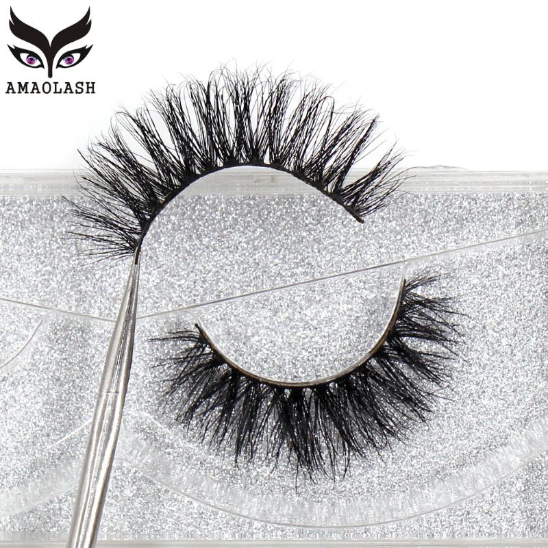 

AMAOLASH 3D Mink Eyelashes Lashes Crisscross Fluffy Messy Full Individual Eyelashes Extension Natural long Popular lashes A07